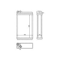 STELLOX 10-35046-SX (01618235 / 1035046_SX / 1618 044) радиатор печки\ Opel (Опель) Omega (Омега) 1.8-3.0 / 2.3d / td 86-94