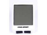 Vinca Sport велокомпьютер Vinca Sport V-1507 беспроводной, 12 функций, белый/черный