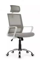 Компьютерное кресло Riva Chair RCH 1029HW Белый пластик/Серая сетка