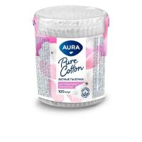 Ватные палочки Aura "Pure Cotton", стакан, 100 шт