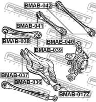 сайлентблок подвески FEBEST BMAB037