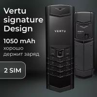 Мобильный телефон Vertu Signature V Pure Black, DUAL SIM, кнопочный, 4/16gb