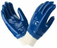 Перчатки нитриловые манжет резинка синие мод ТТ20