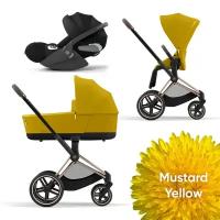 Cybex Priam IV Коляска 3 в 1, шасси IV Rose Gold/Mustard Yellow