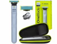 Электробритва Philips OneBlade First Shave QP1324/20, голубой