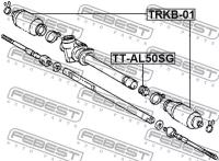 Втулка рулевой рейки, TTAL50SG FEBEST TT-AL50SG
