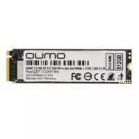 Накопитель SSD 512GB PCIe Gen3x4 NVMe 1.3 M2 2280 QUMO Novation TLC 3D (Q3DT-512GSMSY-NM2) R/W 2100/1650 MB/s (SM2263XT) 4K-64 r/w 175/240К IOPS