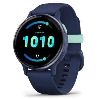 Умные часы Garmin vivoactive 5 Metallic navy Aluminium bezel with navy case and silicone band (010-02862-12)