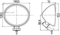 BEHR-HELLA 1N4007893821 Дополнительная фара противотуманного света Comet FF-200 (Hella)