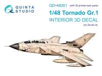 QD+48261 3D Декаль интерьера кабины Tornado GR.1 (Revell) (с 3D-печатными деталями)