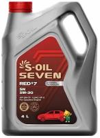 Масло моторное S-OIL 7 RED #7 SN 5W-30 4 л