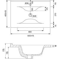 Раковина мебельная IDDIS Wash Basin 60 013 (0136000i28)