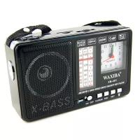 Радиоприемник Waxiba XB-401C (часы+MP3плеер) (черный)