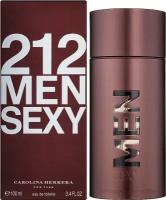 Carolina Herrera 212 Sexy Men Туалетная вода 100 мл. (бордовый)