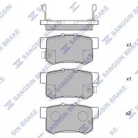 HI-Q SP1076-R (06430S0KJ01 / 06430S2A000 / 06430S5AJ00) колодки дисковые задние\ Honda (Хонда) cr-v 2.2 ctdi 05-06 / Accord