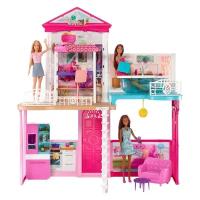 Кукольный домик Barbie GLH56 розовый