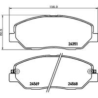 MINTEX MDB2777 (2435101 / 48130341A0 / 581012BA00) колодки тормозные дисковые