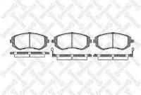 Колодки тормозные дисковые передние для Субару Аутбэк БР 2009-2014 год выпуска (Subaru Outback BR) STELLOX 962 002B-SX