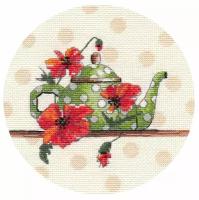Чайная миниатюра-1 #1586 Овен Набор для вышивания 15 х 15 см Счетный крест