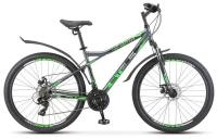 Велосипед STELS Navigator-710 MD 27.5" V020*LU093864*LU085138* 18" Антрацитовый/зелёный/чёрный