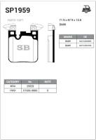 SANGSIN BRAKE SP1959 Колодки торм. зад