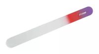 Пилка стеклянная полирующая Bohemia 195 мм для ламинирования ногтей, красно-фиолетовый