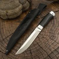 Златоустовский Нож разделочный, шкуросъёмный «Гумбольт» Н3, сталь ЭИ-107, рукоять: дюраль, кожа наборная