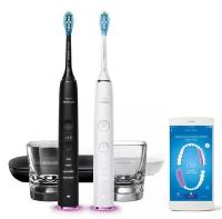 PHILIPS Набор электрических зубных щёток Philips Sonicare DiamondClean 9300 Smart HX9912/18, чёрный/белый