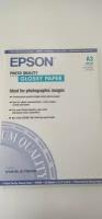 Бумага Epson S041125 (Photo Quality Glossy Paper) глянцевая. Формат А3, плотность 147 г/м2, в пачке 20 листов