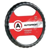 Оплётка руля Autoprofi Luxury Натуральная кожа черный XL (арт. AP-265 BK (XL))