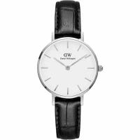 Часы наручные кварцевые женские Daniel Wellington DW00100241 на кожаном ремешке черного цвета