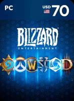 Пополнение счета Blizzard (Battle NET) на 70 USD ($) Америка / Код активации доллары / Подарочная карта Близзард (Батл Нет) / Gift Card Battle NET