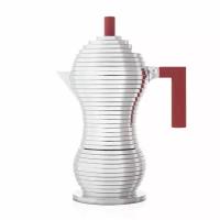 Гейзерная кофеварка illy Alessi Pulcina 6 Cup (Red)