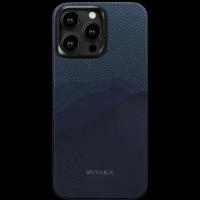 Pitaka Чехол-крышка Pitaka для iPhone 15 Pro (KI1501POTH), кевлар, синий