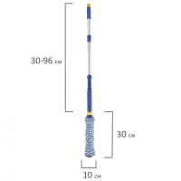 Швабра самоотжимная скручивающийся отжим телескоп.черенок 96 см Laima 601471 (1)