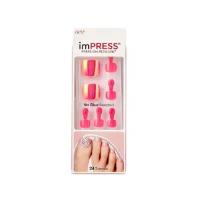 Твердый лак Импрессс Педикюр Текила Санрайз Kiss Impress Toe Nails BIPT031