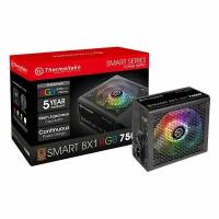 Блок питания Thermaltake Smart BX1 RGB, 750Вт, 120мм, черный, retail ps-spr-0750nhsabe-1