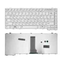 Клавиатура для ноутбука Toshiba Satellite A200, A205, A210, A215, M200, A305, A350, L300, L305 Плоский Enter. Белая, без рамки