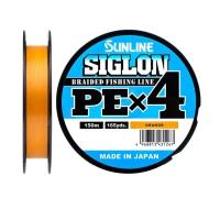 SUNLINE Леска плетеная (шнур) SUNLINE SIGLON PE×4 ORANGE (SPEX4300OR-15 (300 м 0,209мм) )