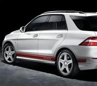 Наклейка для Mecedes Benz ML Class W164 W163 W166 ML320 ML350 ML55 ML63, 2 шт., красный