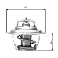 GATES TH02791G1 (04494470 / 200488 / 20187J) термостат chrysler: gs daytona shelby купе 84-92, le baron 86-94, le baron кабрио 86-96