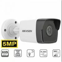 IP камера HikVision DS-2CD1053G0-I (2.8mm) цилиндрическая 5МП 2560x1920 H.265+ микрофон 127гр PoE белая