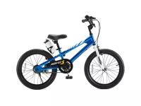 Детский велосипед Royal Baby Freestyle Steel 18, год 2022, цвет Синий