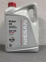 Синтетическое моторное масло Nissan 5W-30 FS A5/B5, 5 л