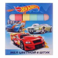 Мел школьный Centrum Hot Wheels 6 цветов