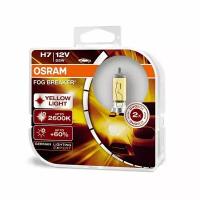 Лампа галогенная H7 12/55 OSRAM FOG BREAKER ярко-желтый свет, к-т (артикул 62210 FBR-HCB)