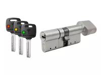 Цилиндр Mul-t-Lock MTL300 Светофор ключ-вертушка (размер 65х65 мм) - Никель, Флажок