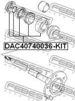 Подшипник полуоси заднего моста, DAC40740036KIT FEBEST DAC40740036-KIT