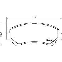 PAGID 8DB 355 013-781 (D1060JD00A) pagid 8db 355 013-781 колодки Nissan (Ниссан) qashqai,x-trail 07 -