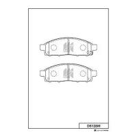 KASHIYAMA D6128MH (D6128MH) колодки тормозные, передние (с антискрипной пластиной)